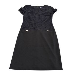 Tommy Hilfiger Women's Black Lace Bodice Dress Size 4‎ Cocktail Party